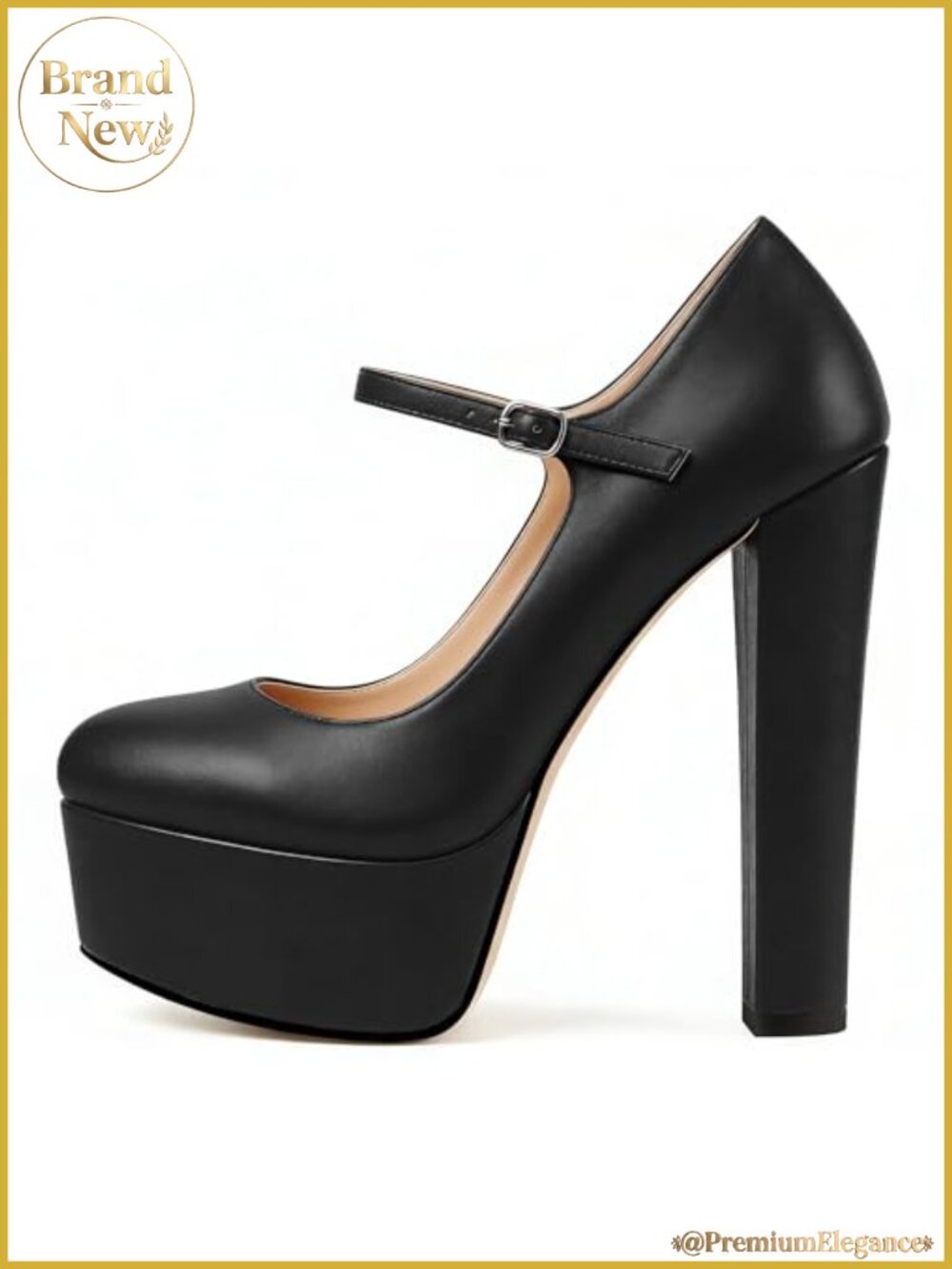 Women's Platform Chunky High Heel Mary Jane Pumps